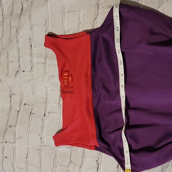 🌸2 For $30 Item🌸 Like New Elle Colorblock Fit & Flare Dress Size 8 - Picture 5 of 8